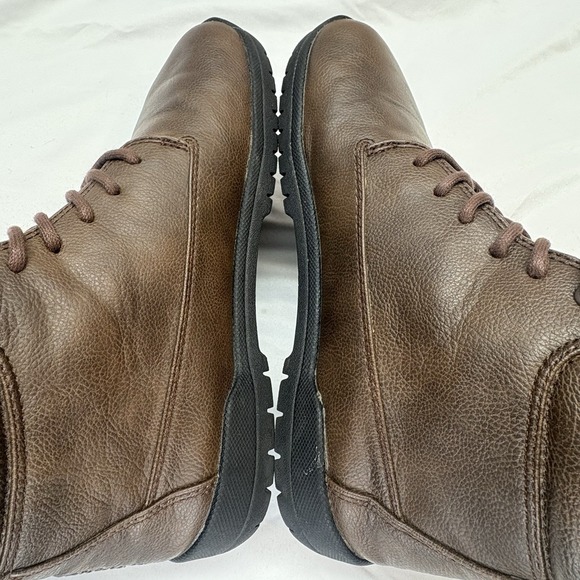 Feel Grounds Patrol Lite Women's 9 Men 7 Boots Dark Brown Vegan Leather Barefoot - Picture 5 of 16